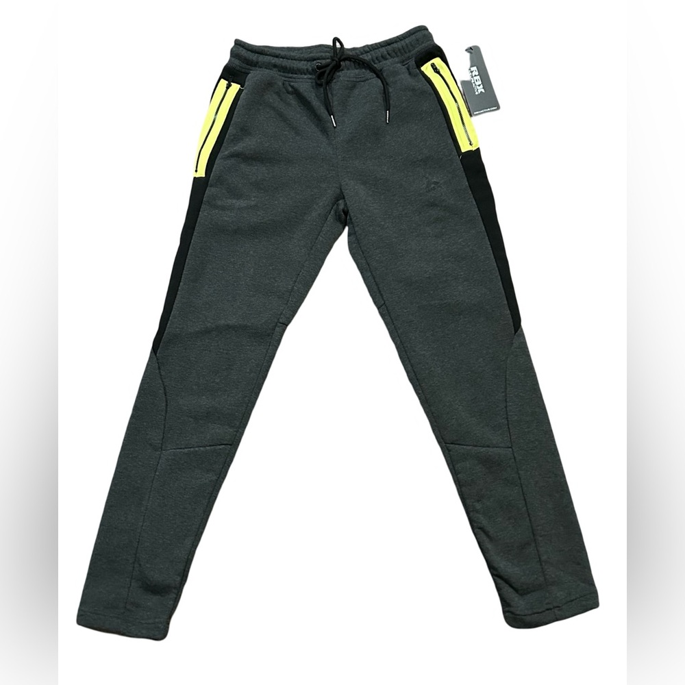 NWT Mens RBX Tappered Jogger Pants Sweatpants Black Size S $78 Athleisure Sports